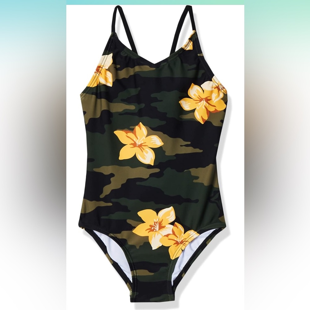 Girl's Kanu Surf Camo One Piece Swimsuit